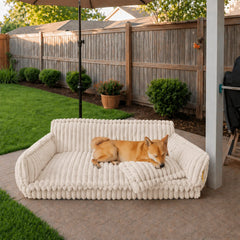 Large Washable Fluffy Orthopedic Soft Dog Pillow Outdoor Dog Sofa Bed-Snoozy Dream