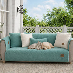 Sherpa Fleece Non-Slip Outdoor Garden Sofa Cover