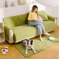 Waterproof All-season Stain-resistant Durable Corner Sofa Cover - Retro