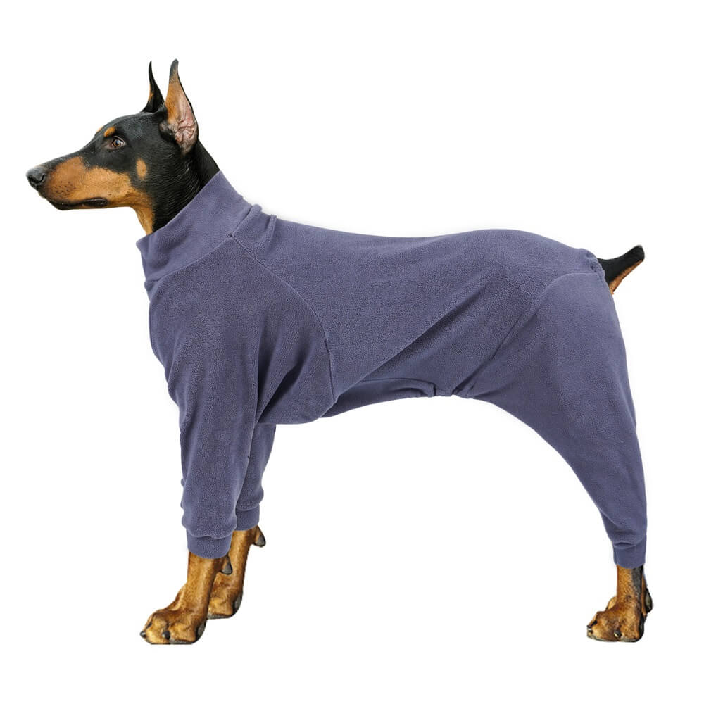 Cosy Fleece Dog Jumper Pyjamas - Dog Sleepwear for Large Dogs