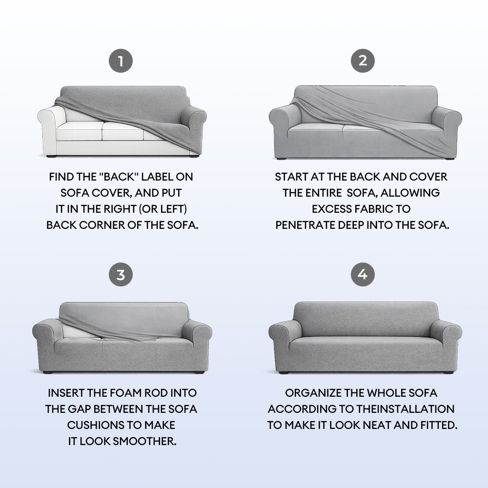 Herringbone Full Coverage Comfortable Scratch-Resistant Sofa Protection Magic Sofa Cover