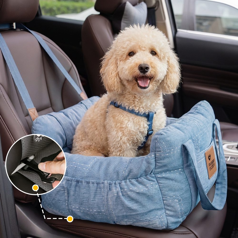 Portable ISOFIX Dog Car Seat Bed