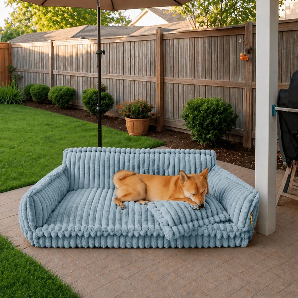 Large Washable Fluffy Orthopedic Soft Dog Pillow Outdoor Dog Sofa Bed-Snoozy Dream