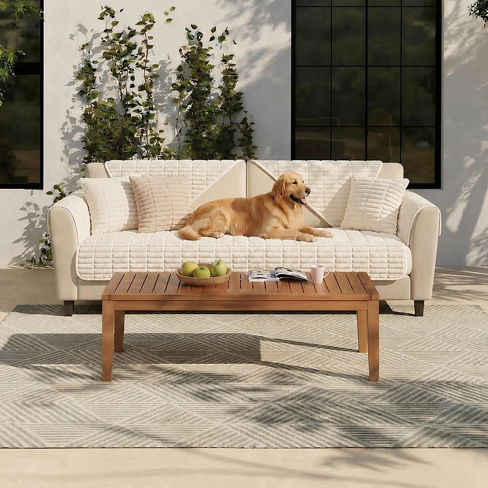 Waterproof Cozy Flannel Sofa Protection Non-Slip Couch Cover