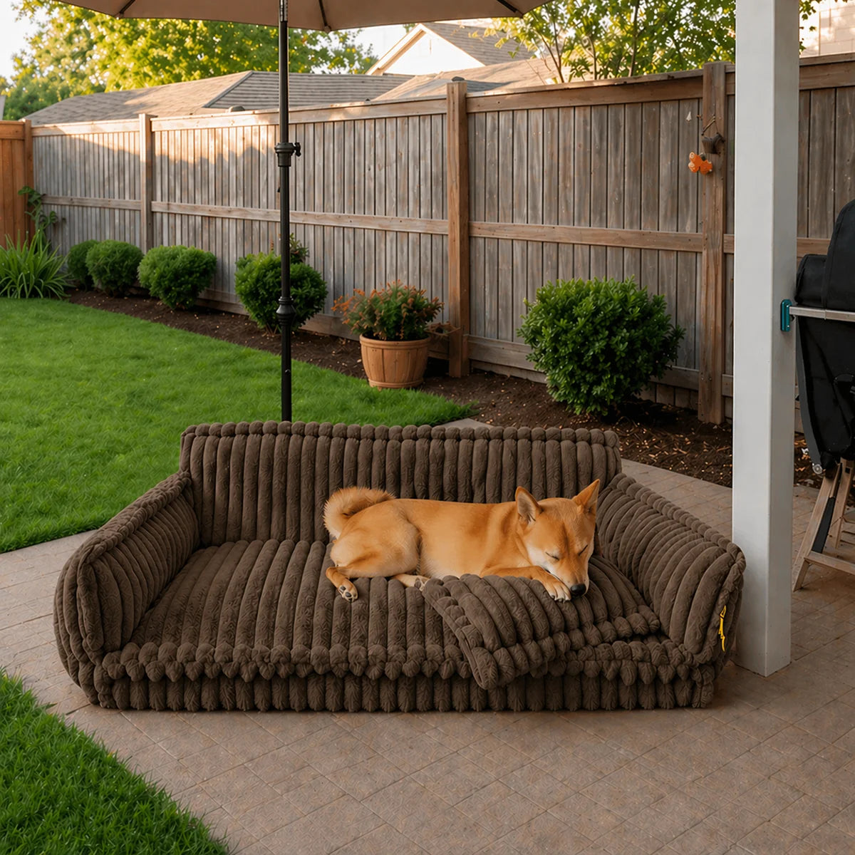 Large Washable Fluffy Orthopedic Soft Dog Pillow Outdoor Dog Sofa Bed-Snoozy Dream