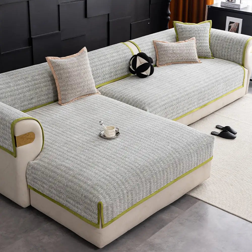 All-Season Chenille Breathable Sofa Protective Non-Slip Couch Cover
