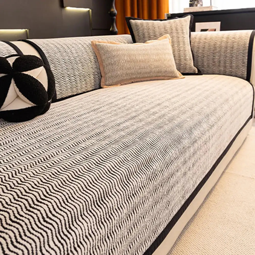 All-Season Chenille Breathable Sofa Protective Non-Slip Couch Cover