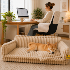 Large Washable Fluffy Orthopaedic Soft Dog Pillow Dog Sofa Bed - Home Office