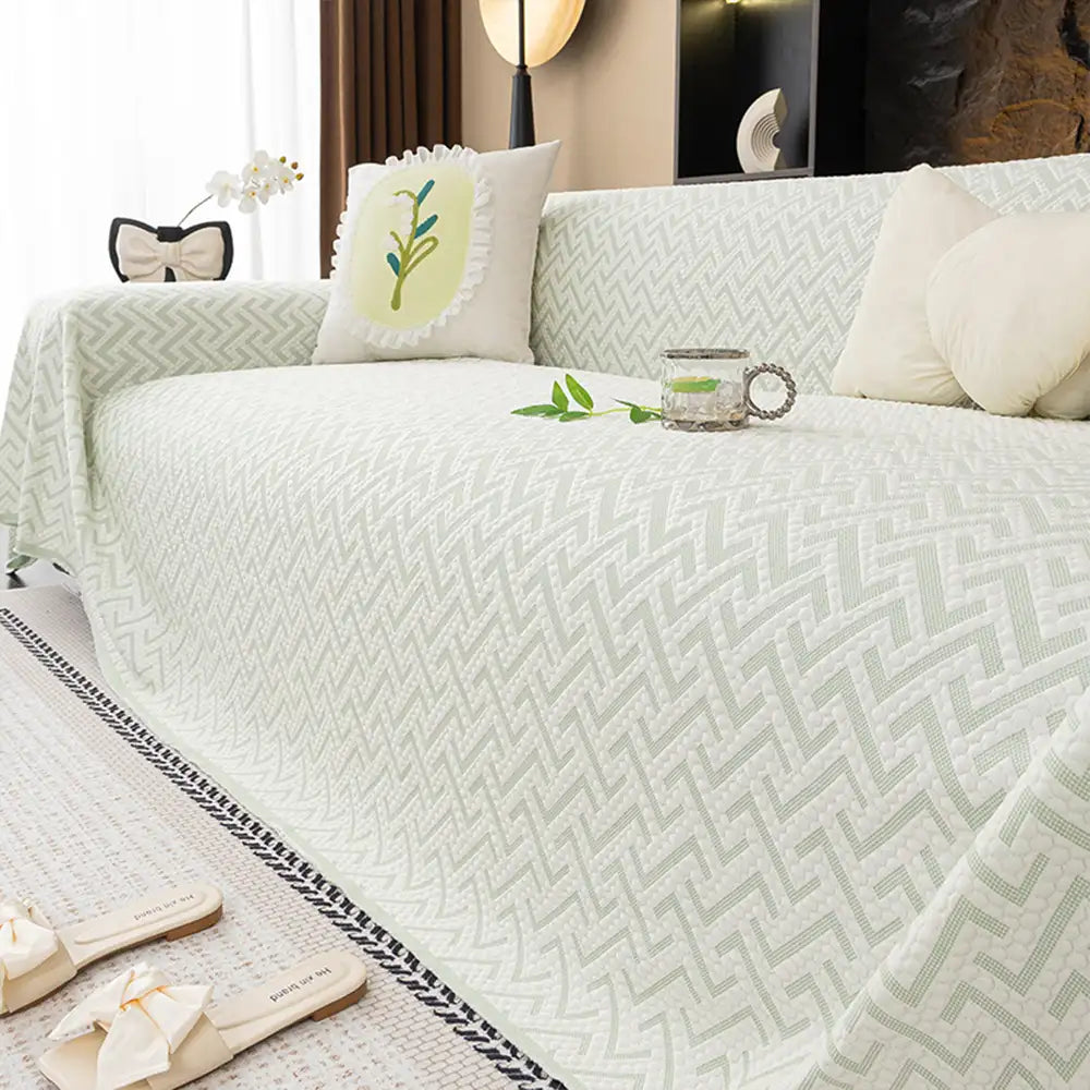 Breathable Cooling Ice Silk Heat-Absorbing Large Sofa Throw Blanket Sofa Cover