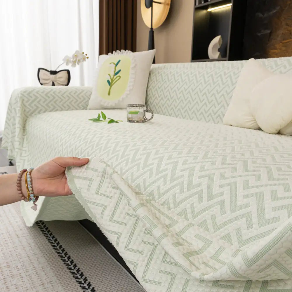 Breathable Cooling Ice Silk Heat-Absorbing Large Sofa Throw Blanket Sofa Cover