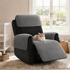 All-Season Breathable Chenille Scratch-Resistant Recliner Slipcover