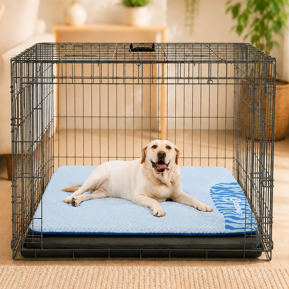 Large Washable Cooling Non-slip Dog Mat for Crate
