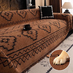 Chenille Retro Durable Scratch-resistant Sofa Protection Sofa Throw Blanket Sofa Cover
