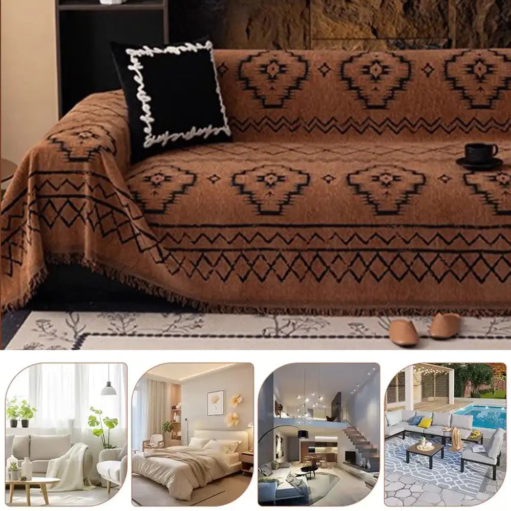 Chenille Retro Durable Scratch-resistant Sofa Protection Sofa Throw Blanket Sofa Cover