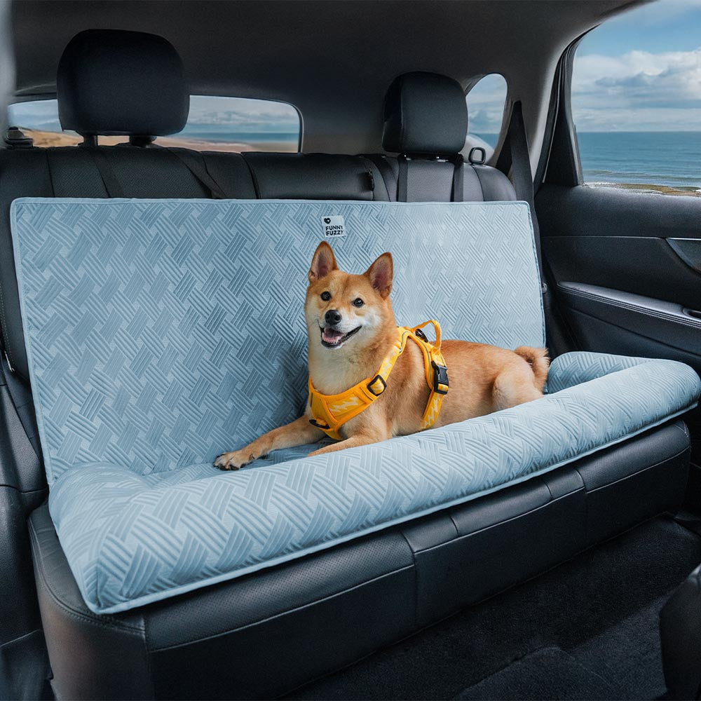 Cooling Travel Bolster Safety Back Seat Large Dog Car Seat Bed - Roadtrip
