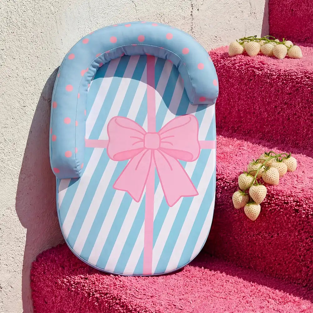Cooling Breathable Neck Support Orthopedic Dog Bed - Bow