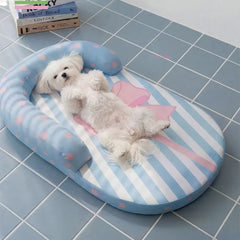 Cooling Breathable Neck Support Orthopedic Dog Bed - Bow