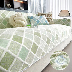 Cooling Ice Silk Heat-Absorbing Washable Non-Slip Couch Cover - Diamond