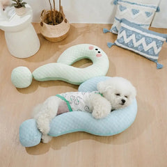 Cooling Ice Silk Question Mark Pillow