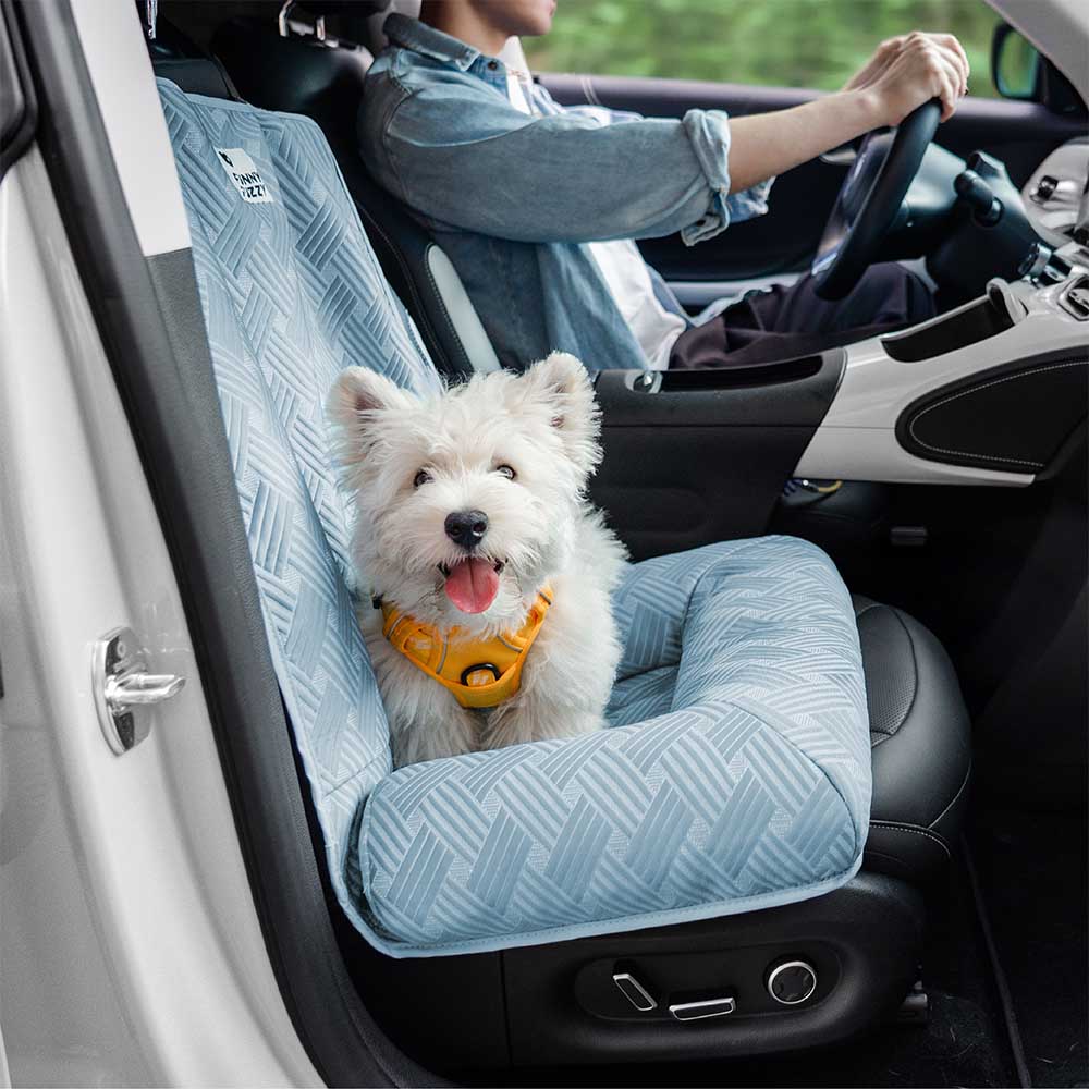 Cooling Travel Bolster Safety Back Seat Large Dog Car Seat Bed - Roadtrip