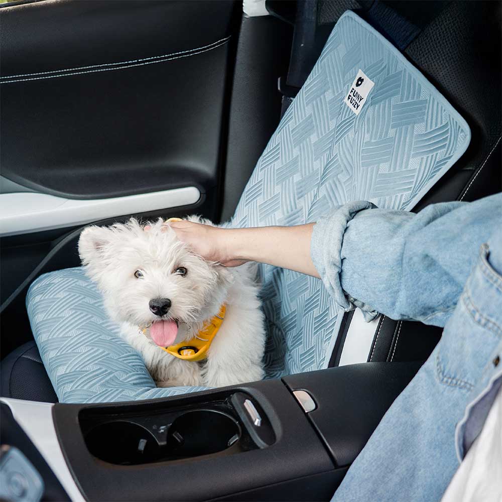 Cooling Travel Bolster Safety Back Seat Large Dog Car Seat Bed - Roadtrip