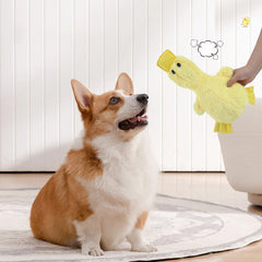 Cute Duck Plush Toy With Squeaker Dog Chew Toy