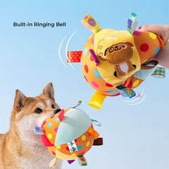 Cute Embroidered Squeaky Ball Interactive Dog Toys