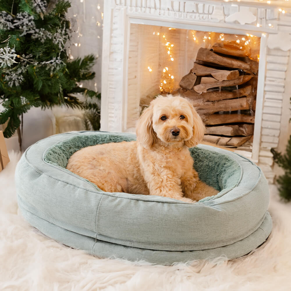 Orthopaedic Machine Washable Dog Bed Calming Bed - Donut