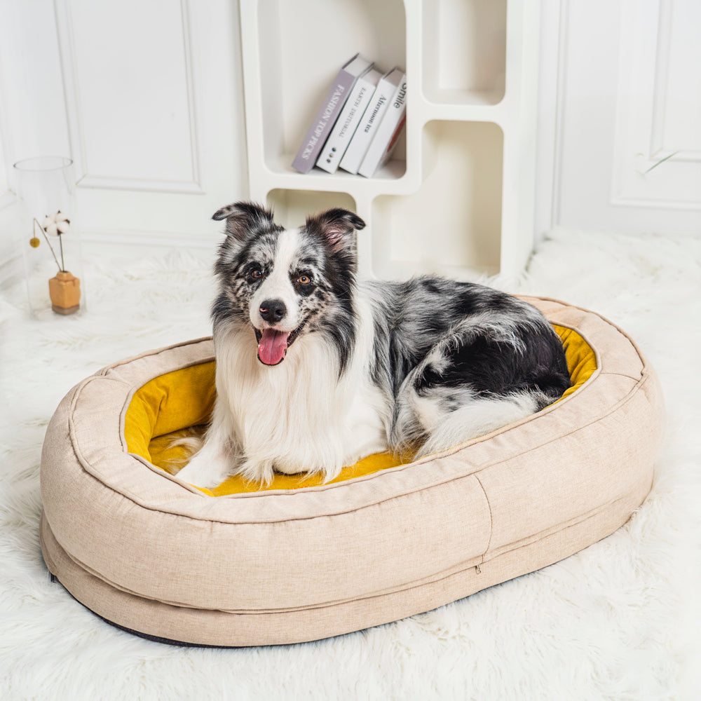 Orthopaedic Machine Washable Dog Bed Calming Bed - Donut