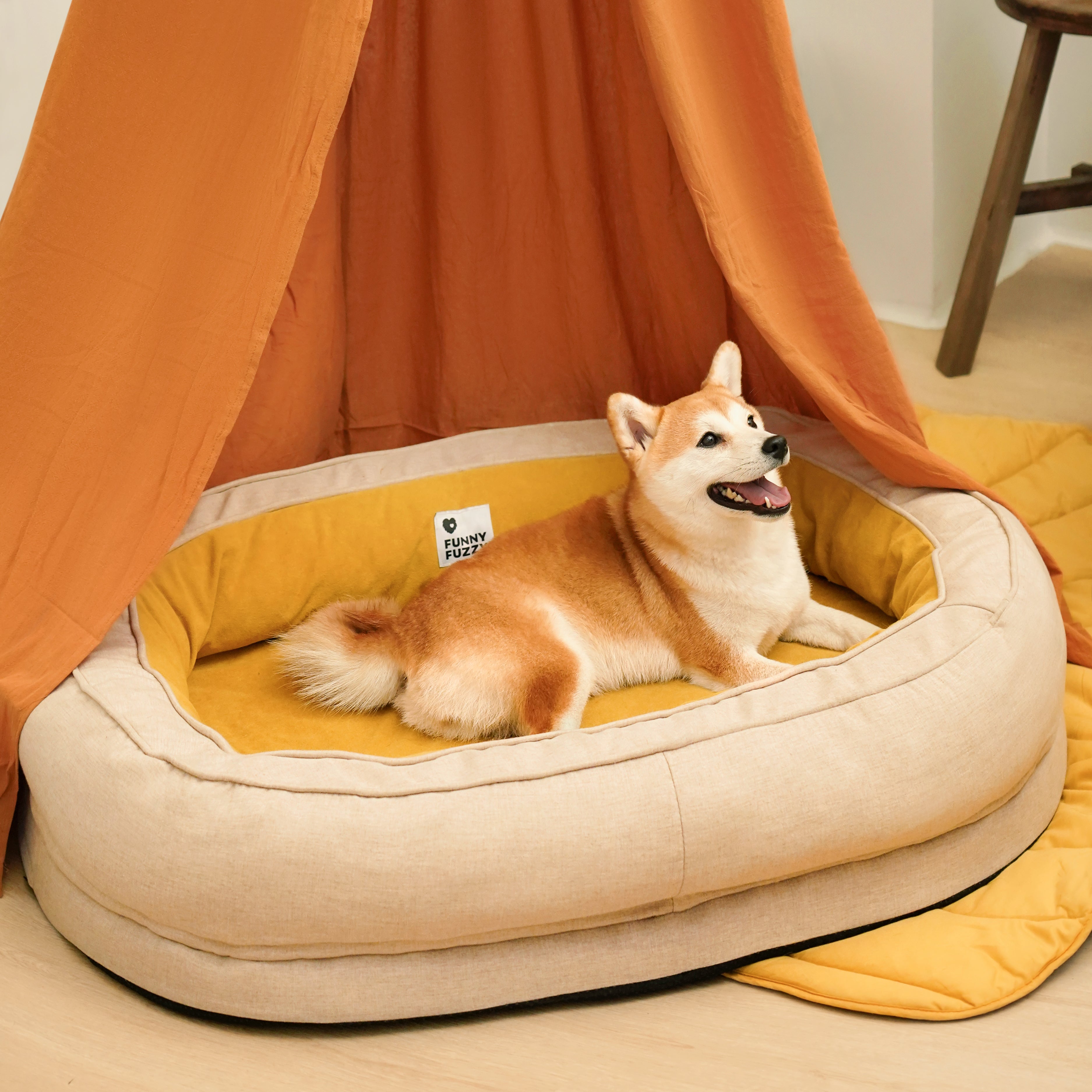 Orthopaedic Machine Washable Dog Bed Calming Bed - Donut