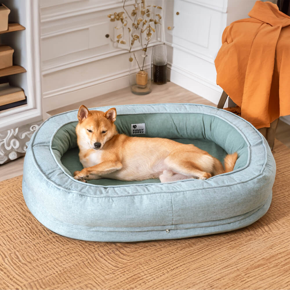 Orthopedic Garden Outdoor Dog Bed Machine Washable Dog Bed Calming Bed - Donut