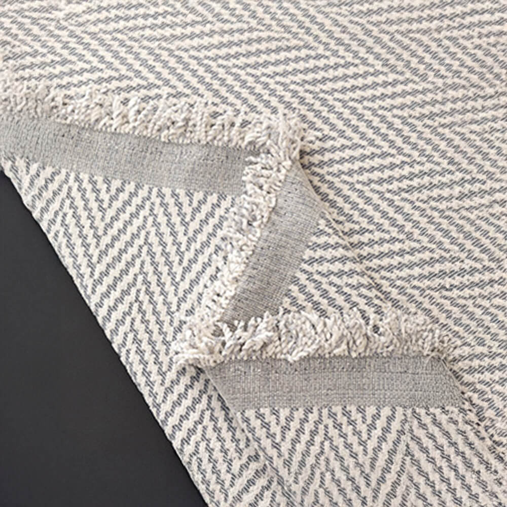 Premium Chenille Textured with Stylish Fringe Sofa Cover Sofa Throws