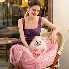 FUNNYFUZZY X Klarna Travel Safety Dog Car Seat Bed
