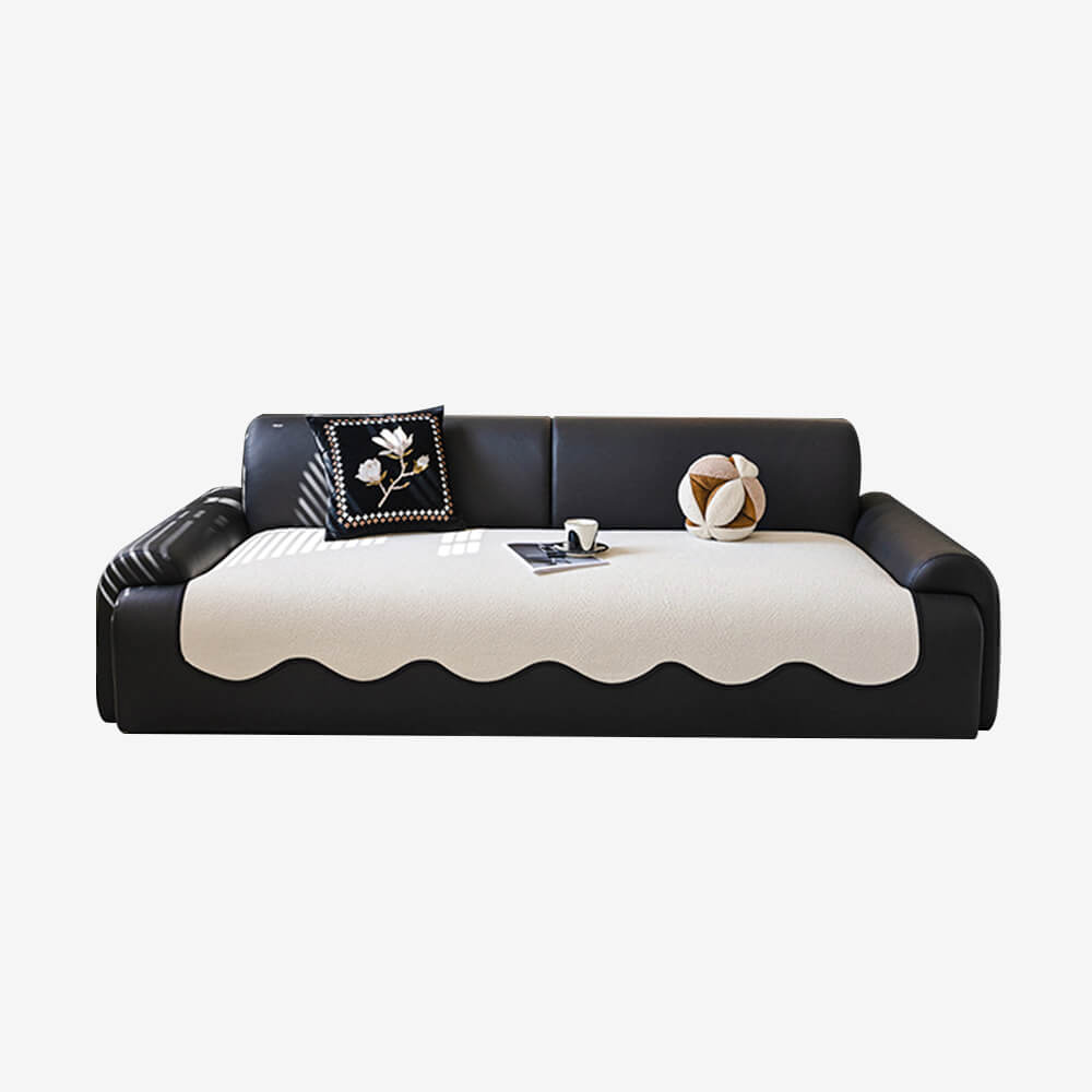 Water-repellent Teddy Fleece Non-Slip Straight Outdoor Garden Sofa Cover