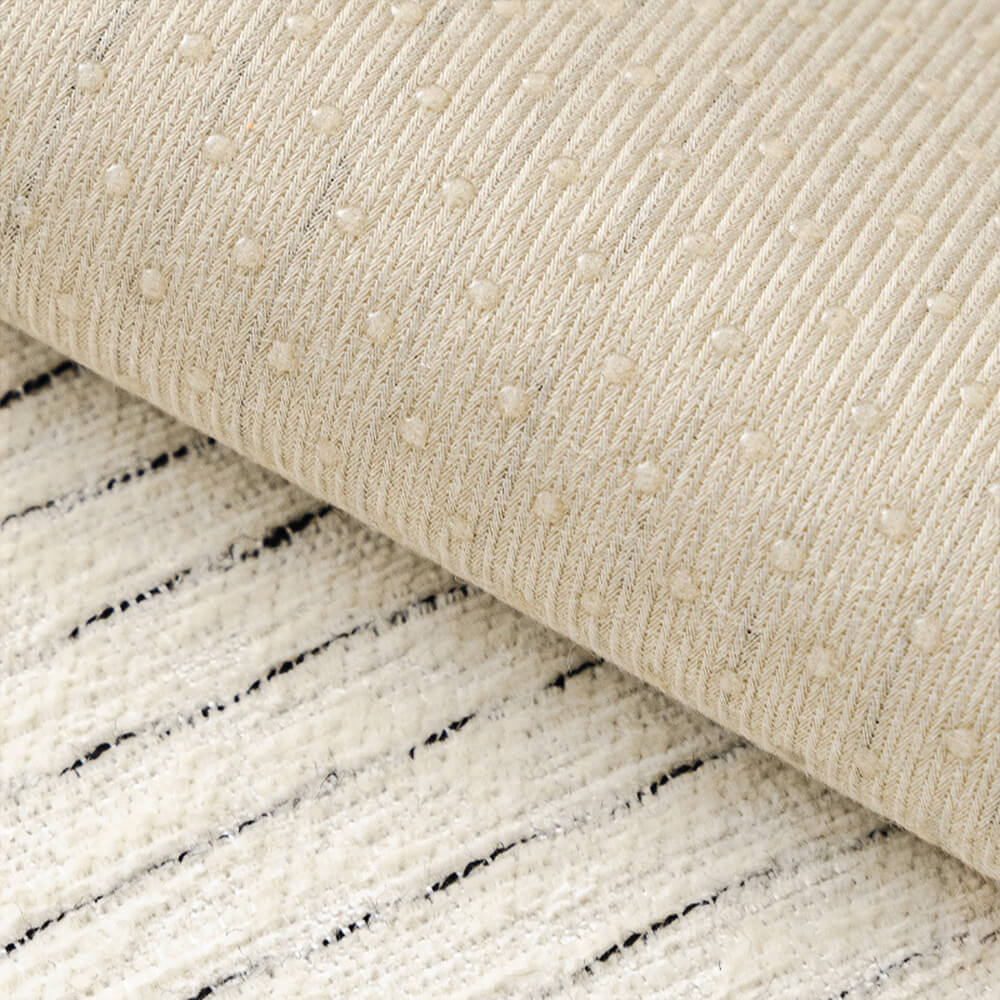 Modern French Striped Chenille Sofa Cover