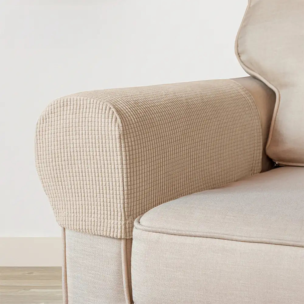 Fleece Elastic Sofa Armrest Protector Cover