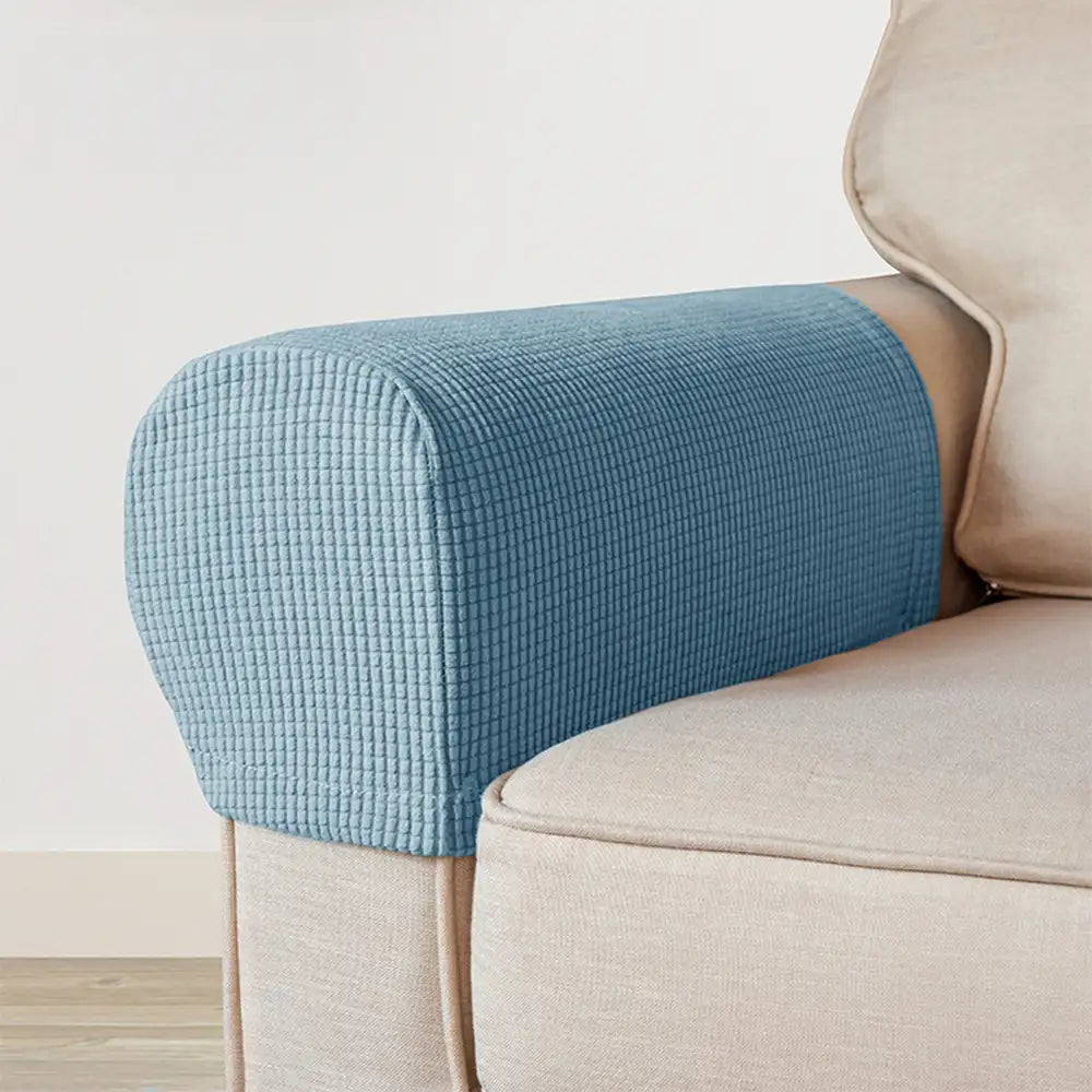 Fleece Elastic Sofa Armrest Protector Cover