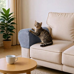 Fleece Elastic Sofa Armrest Protector Cover