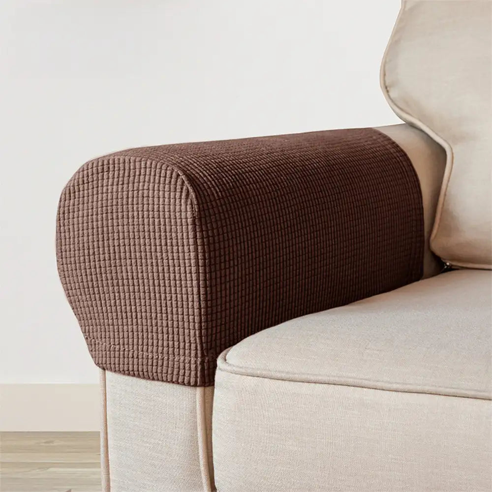 Fleece Elastic Sofa Armrest Protector Cover