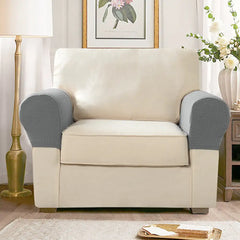 Fleece Elastic Sofa Armrest Protector Cover