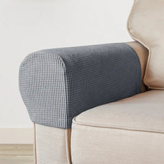 Fleece Elastic Sofa Armrest Protector Cover