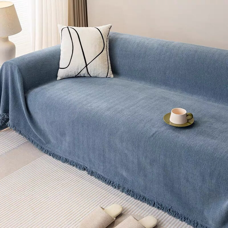 Full Coverage Herringbone Chenille Sofa Protection Wear-resistant Sofa Cover Sofa Throws