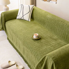 Full Coverage Herringbone Chenille Sofa Protection Wear-resistant Sofa Cover Sofa Throws