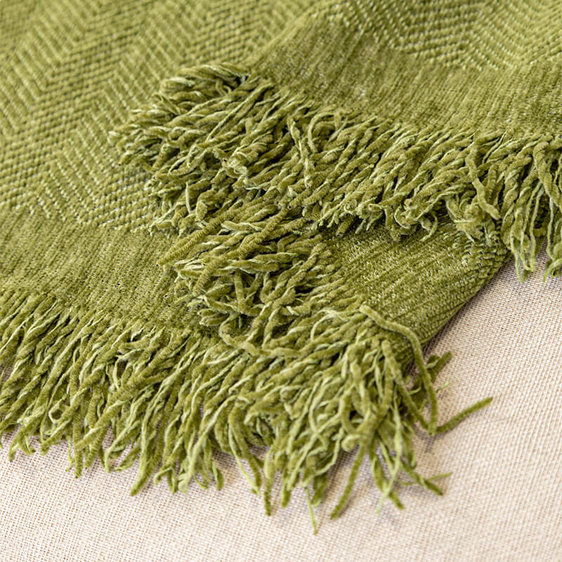 Full Coverage Herringbone Chenille Sofa Protection Wear-resistant Sofa Cover Sofa Throws