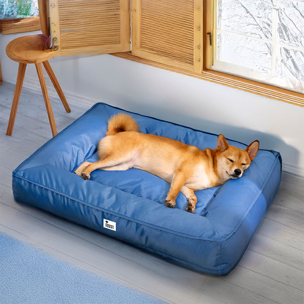 Fully Orthopedic Surround Support Waterproof Large Dog Bed - Pet-Friendly Bedroom