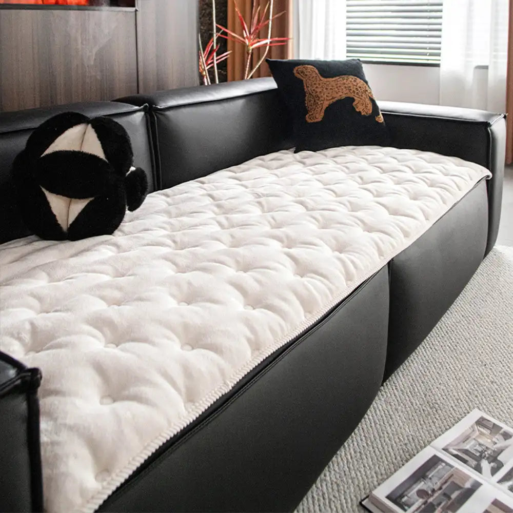 Vintage Leather Sofa Protection Non-Slip Sofa Cover