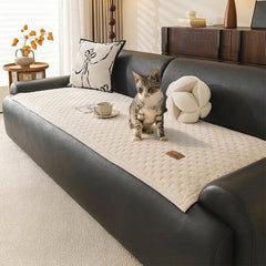 Soft Plush Scratch-Resistant Pet Mat Non-Slip Sofa Cover