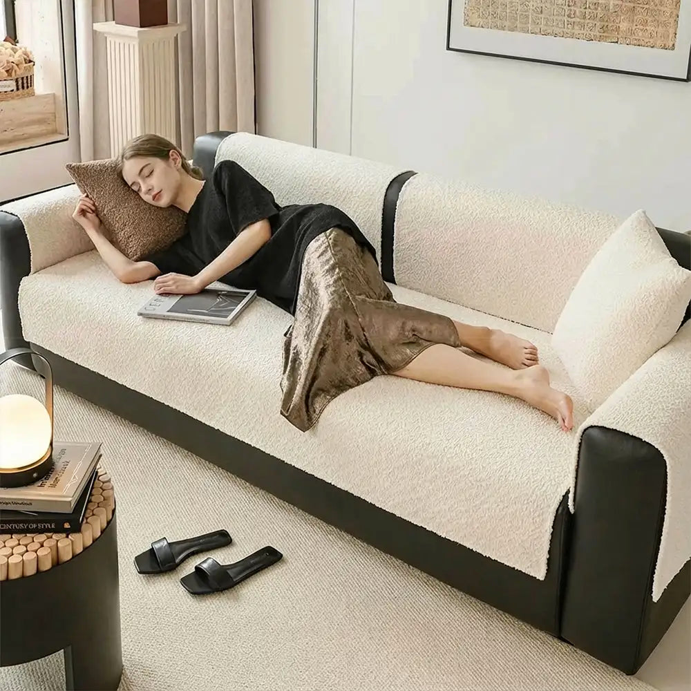 All-Season Breathable Chenille Scratch-Resistant Recliner Slipcover