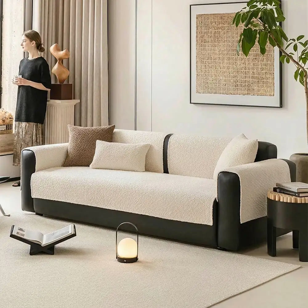 All-Season Breathable Chenille Scratch-Resistant Sofa Protection Corner Couch Cover