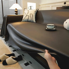 Faux Leather Waterproof Pet Hair-Resistant Sofa Throw Sofa Cover